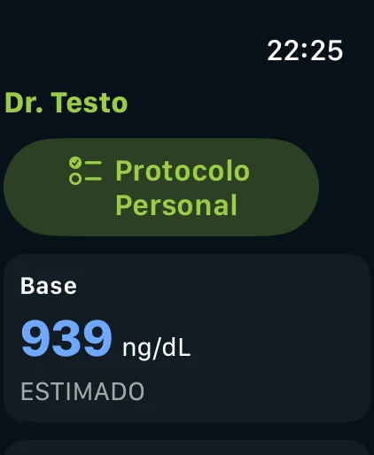 Vista de Apple Watch con el resumen diario sincronizado